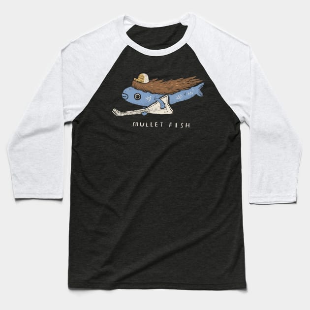 mullet fish Baseball T-Shirt by Louisros